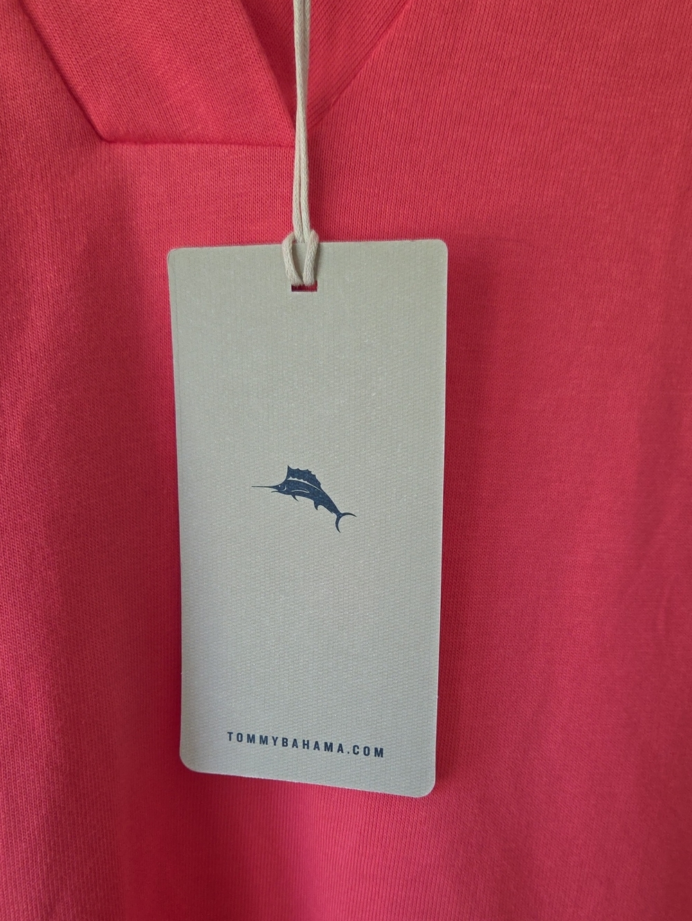 NWT Tommy Bahama Islandscape Jersey Midi Dress Melon Berry Size M - Picture 4 of 9